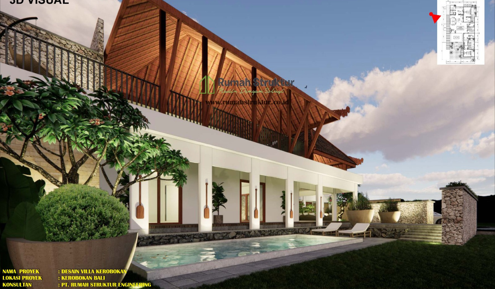 Desain Villa Kerobokan